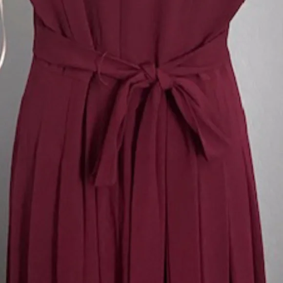 Anthropologie Gal Meets Glam Dress Size 12 New with Tags Wine Color Gorgeous - Picture 6 of 6